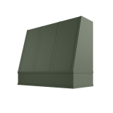 Image: WIL-2V3036 - Ivy Shaker - Concord Angled Strapped Wood Range Hood with Flat Apron Moulding 30"W x 36
