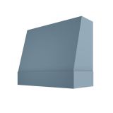 Image: WIL-4V3036 - Soft Powder Blue - Concord Angled Wood Range Hood with Matching Apron - 30"W x 36"H