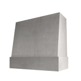 Image: WIL-4V3036 - Timeless Mist - Concord Angled Wood Range Hood with Matching Apron - 30"W x 36"H