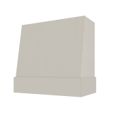 Image: WIL-4V3036 - Feather Gray - Concord Angled Wood Range Hood with Matching Apron - 30"W x 36"H