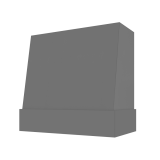 Image: WIL-4V3036 - Smokey Shaker - Concord Angled Wood Range Hood with Matching Apron - 30"W x 36"H