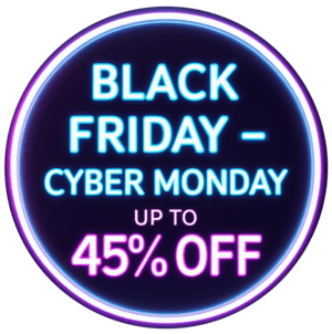Black Friday <br> Cyber Monday logo