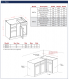 BBC36 - Warm Toffee - Blind Base Corner Cabinet - 27"W x 34-1/2"H x 24"D -1D-1DR-1S