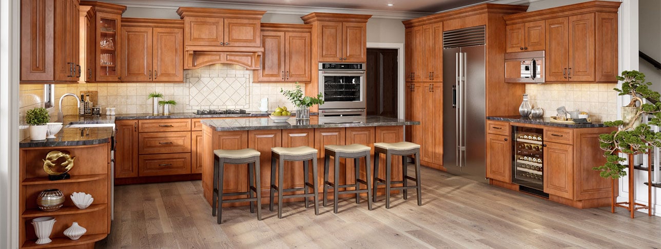 Cinnamon Spice Kitchen Cabinets
