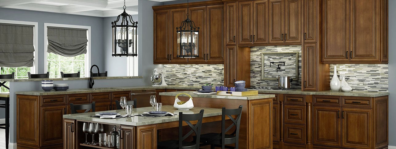 Cocoa Glaze Kitchen Cabinets