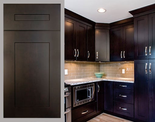 Espresso Shaker Dark Espresso Stain, Classic Shaker Design!
