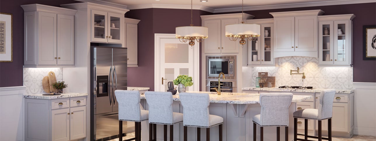 Feather Gray Kitchen Cabinets