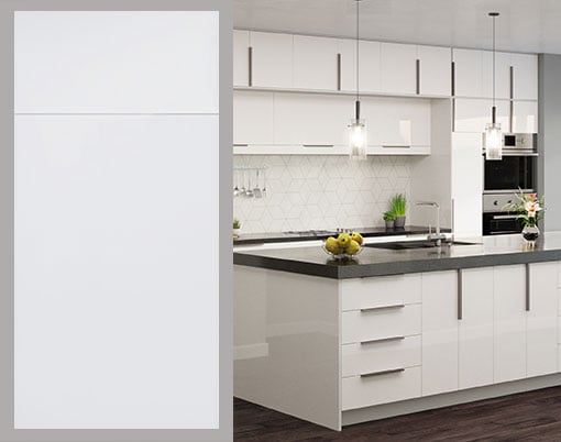 High Gloss White Clean and Crisp, Pure White High Gloss