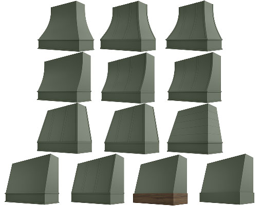 Image: Ivy Shaker Wood Range Hoods Ready to Assemble Kitchen Cabinets