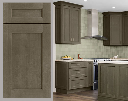 Image: Soft Ember Kitchen Cabinets Ready to Assemble Kitchen Cabinets