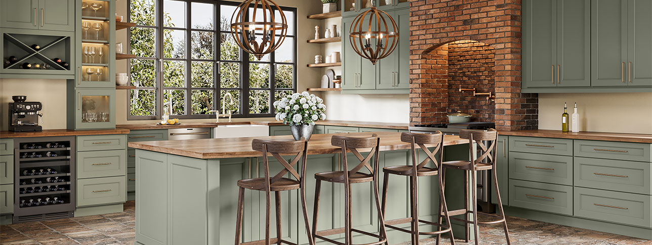 Soft Sage Kitchen Cabinets