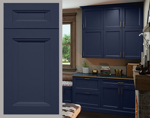 Valencia Navy Ready to Assemble Kitchen Cabinets