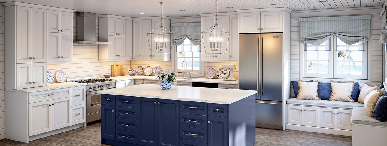 Venetian Blanc Kitchen Cabinets