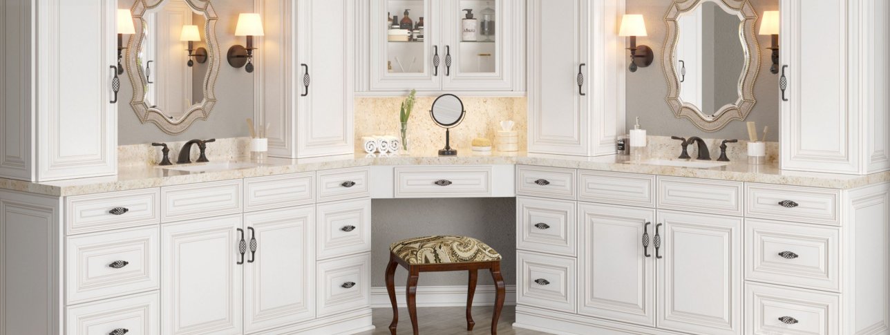 White Bathroom Vanity Cabinets