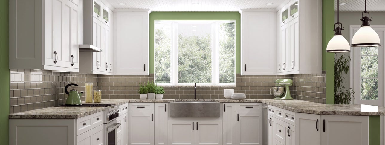 White Shaker Kitchen Cabinets