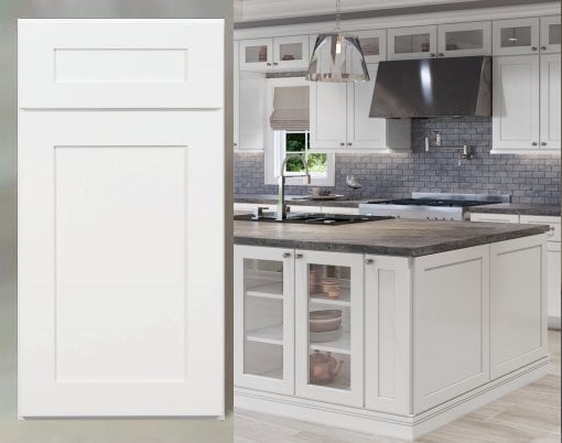 White Painted Shaker Cabinets