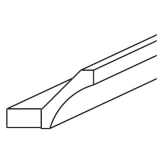 ACM8-C - Sicilian Slate - Shaker Cove Crown Molding 2 1/2" X 96"