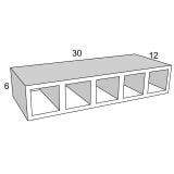 WWC630 - Moonlit Mist - Wall Wine Cubby - 30"W x 6"H x 12"D