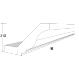 ACM8 - Cinnamon Spice - Crown Molding 2-1/2"H x 96"L