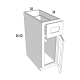 B09 - Espresso Shaker - Base Cabinet 9Wx34 1/2Hx24D