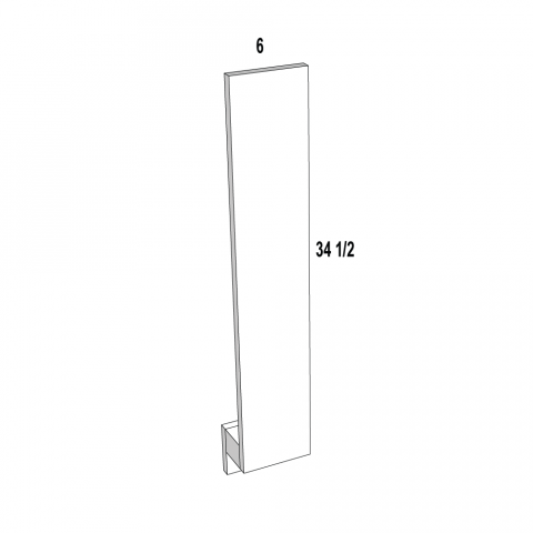 BF6 - Caspian Shaker - Base Filler - 6"W x 3/4"H x 34 1/2"D