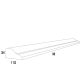 CR8 - Cinnamon Spice - Chair Rail Molding - 1-1/2"W x 3/4"H x 96"L
