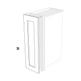 Wall Decor Panel for 12Wx36H Espresso Shaker