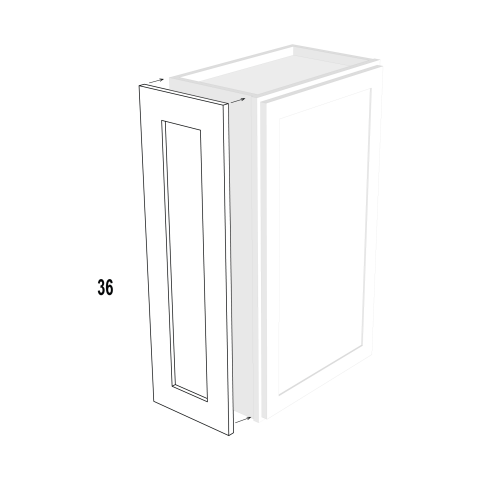 Wall Decor Panel for 12Wx36H Espresso Shaker