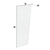 FP3696 - Chocolate Merlot - Four Edge Finished Skin Panel - 36"W x 96"H x 3/4"D