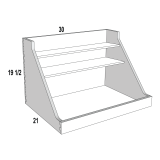 Pot and Pan Rollout for 30 Wide Base Espresso Shaker