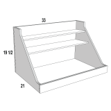 Pot and Pan Rollout for 33 Wide Base Espresso Shaker