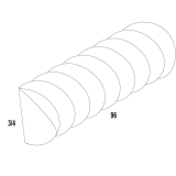 RMI8 - Cinnamon Spice - Rope Molding Insert 13/16"H x 96"L