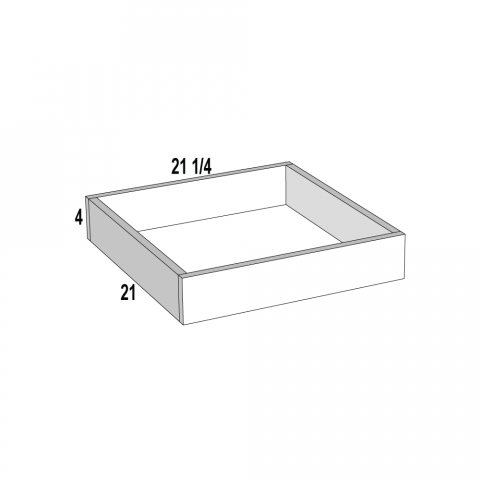 Rollout Tray for 24 Wide Base Blanco Modern