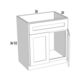 Sink Base 30 Wide Stellar White