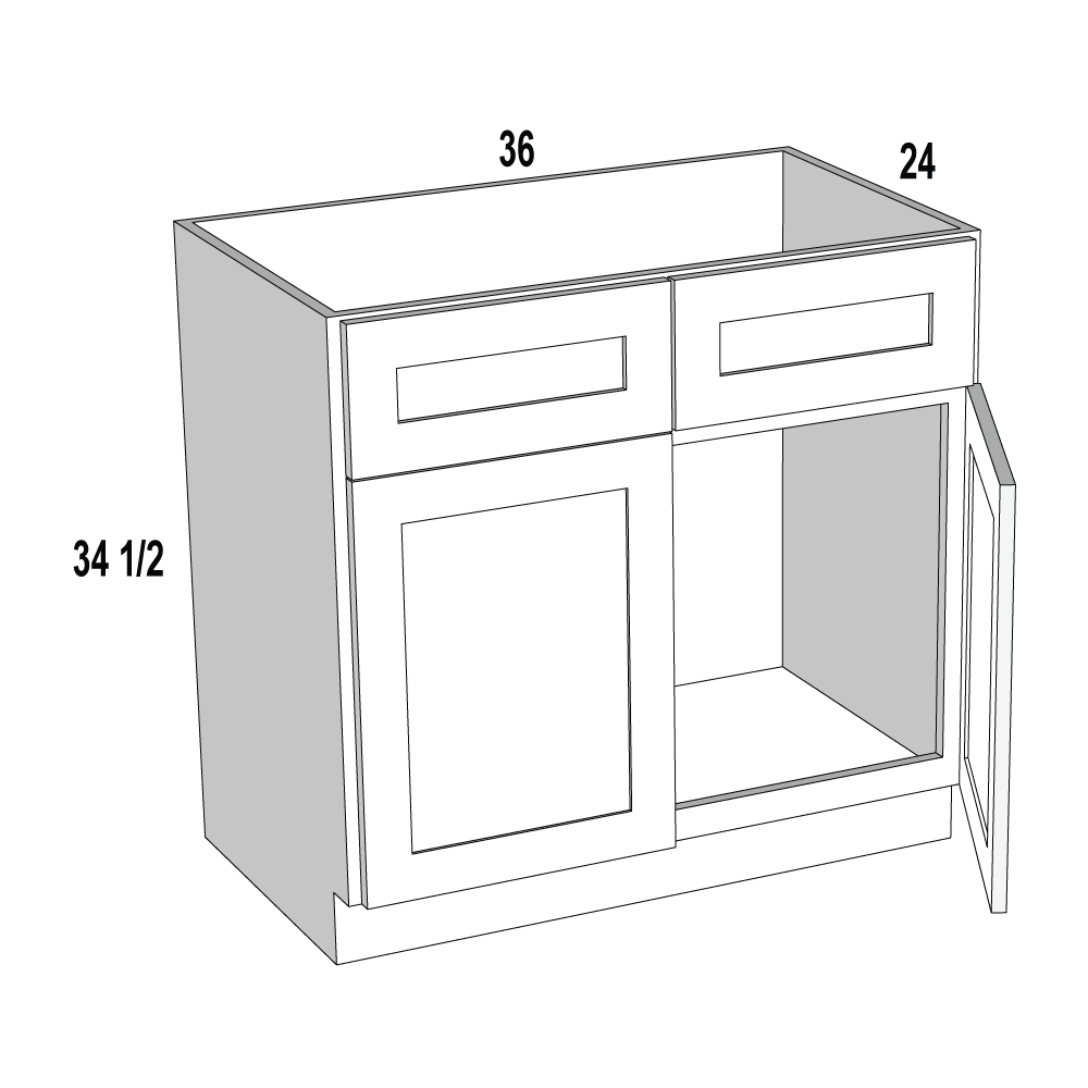 Sb36 Antique Shaker Sink Base