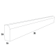 SM8 - Cinnamon Spice - Scribe Molding - 3/4"W x 1/4"H x 96"L