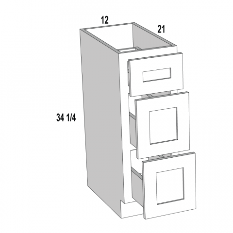 Vanity Dwr Base 12W Platinum Shaker