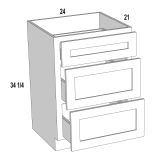 Vanity Dwr Base 24W Chocolate Merlot