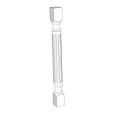 TP3-2 - Espresso Shaker - Shaker Turn Post 3x3x34-1/2