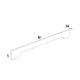 VAL48 - Verona White - Arched Valance 48WX5HX3/4D
