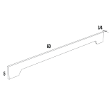 VAL60 - Espresso Shaker - Arched Valance 60WX5HX3/4D