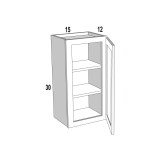 W1530 - Moonlit Mist - Wall Cabinet - 15"W x 30"H x 12"D - 1D-2S