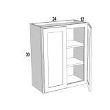 W2430 - Moonlit Mist - Double Door Wall Cabinet - 24"W x 30"H x 12"D -2D-2S