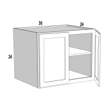 Wall Bridge 30Wx24Hx24D Espresso Shaker