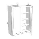 Wall 33Wx42H Espresso Shaker