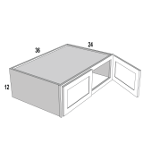 Wall Bridge 36Wx12Hx24D Espresso Shaker
