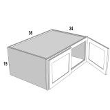 Wall Bridge 36Wx15Hx24D Espresso Shaker