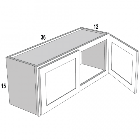 Wall Bridge 36Wx15H Blanco Modern