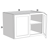Wall Bridge 36Wx24Hx24D Espresso Shaker