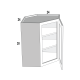 WDC2430 - Caspian Shaker - Wall Diag Corner 24Wx30Hx12D